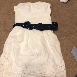 White Hollister Strapless Dress